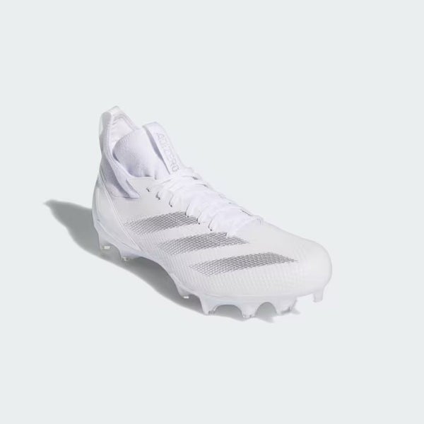 Adidas Adizero Impact IF2475 Mens White Silver Metallic Football Cleats GBNC1619