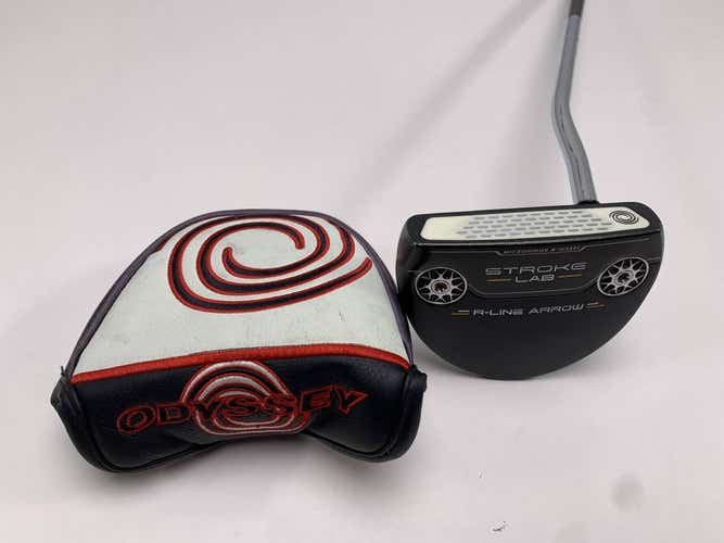 Odyssey Stroke Lab Black R-Line Arrow Putter 34" Mens RH HC