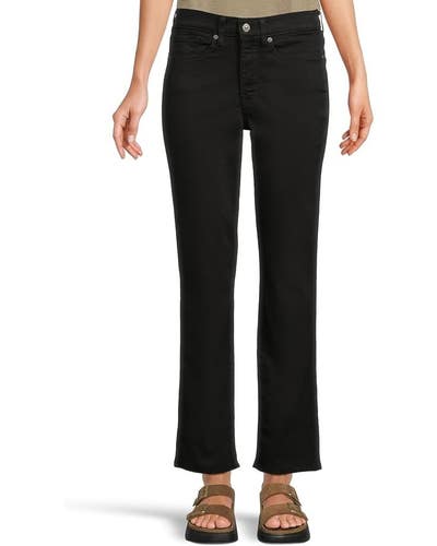 Levi's Classic Jeans Women's 4M Soft Black Denim Stretch Straight Fit RED889