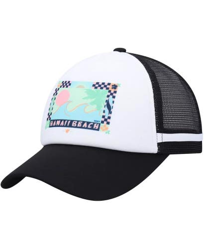 Roxy Dig This Trucker Hat Women's OS White Black Adjustable Snapback Cap RED940