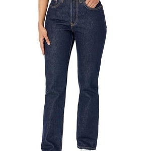 Levi's 501 Original Jeans Women's 28X30 Blue Denim Cotton Preppy Straight RED912