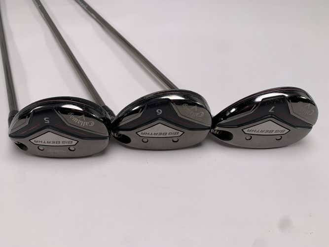 Callaway Big Bertha 2019 Hybrid Set 5 6 7 24* 27* 30* Recoil ESX 450 Ladies RH