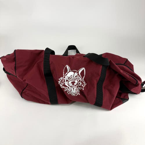 Used Maroon Chicago Wolves JRZ Player Hockey Bag | J651