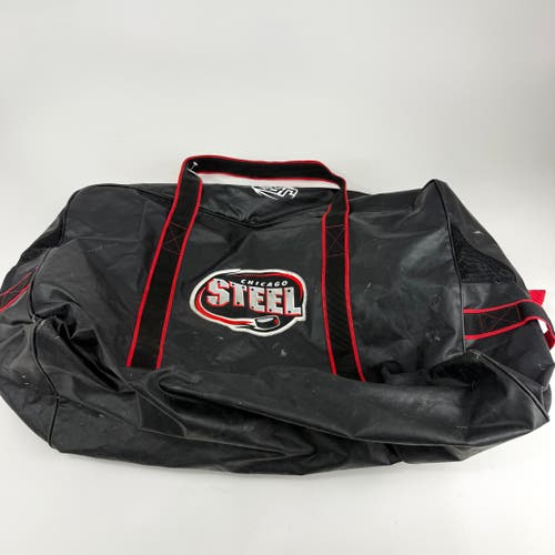 Used Black Chicago Steel JRZ Player Hockey Bag | J656