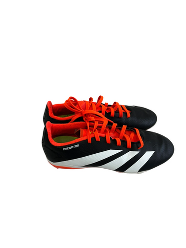 Used Adidas PREDATOR Soccer Cleats Black And Orange Junior 04.5 11692-S000145076