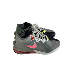 Used Nike LEBRON 18 TUNE SQUAD Basketball Shoes M Grey Senior 8 11692-S000145073