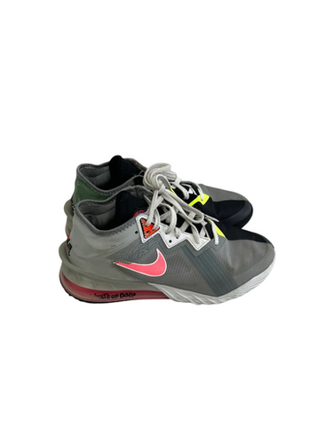 Used Nike LEBRON 18 TUNE SQUAD Basketball Shoes M Grey Senior 8 11692-S000145073
