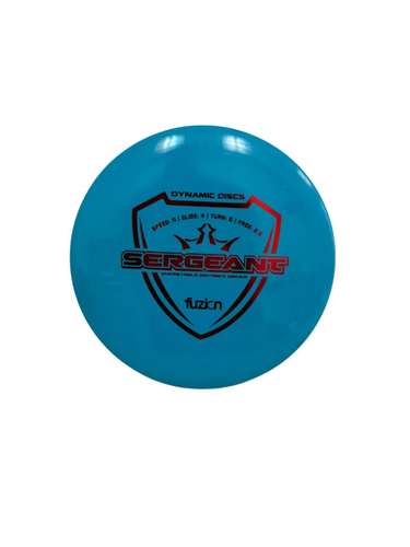 Used Dynamic Discs FUZION SERGEANT Disc Golf Driver Carolina Blue 174g 11692-S000145088