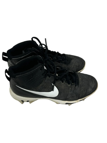 Used Nike ALPHA HUARACHE BB/SB Cleats Black Junior 06 11692-S000145109
