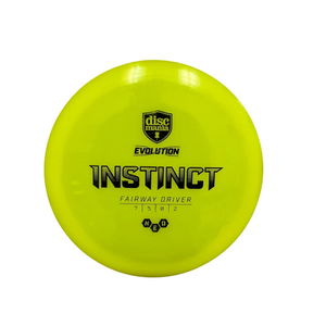 Used Discmania NEO EVOLUTION INSTINCT Disc Golf Driver Yellow 173g 11692-S000145100