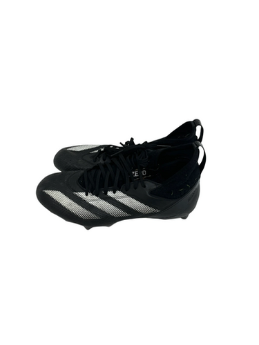 Used Adidas ADIZERO Adult FB Cleats Black Senior 10 11692-S000145132