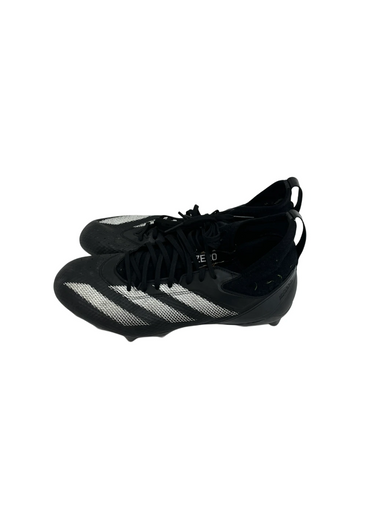 Used Adidas ADIZERO Adult FB Cleats Black Senior 10 11692-S000145132