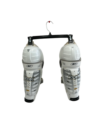 Used Reebok 6K FITLITE Junior Shin Guards White 13" 11692-S000145211