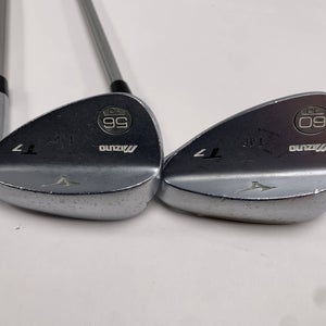 Mizuno T7 White Satin Wedge Set 56* 10 | 60* 10 KBS C-Taper Lite Stiff Mens RH