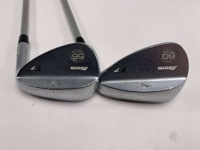 Mizuno T7 White Satin Wedge Set 56* 10 | 60* 10 KBS C-Taper Lite Stiff Mens RH