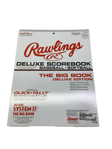 New RAWLINGS DELUXE SCOREBOOK 11347-TNR17SBDLX