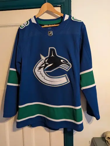 Blue Large/Extra Large Men's Adidas Jersey (Used)