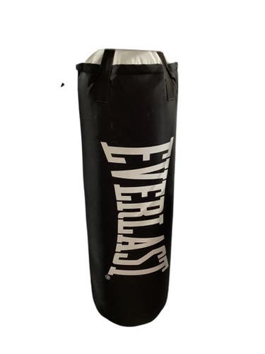 Used Everlast 80 LB BAG Boxing Heavy Bag Black 80 lb 11347-S000256720