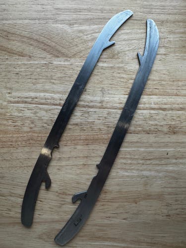 NHL Pro Stock Game Used Bauer LS2 296mm Skate Blades / Runners