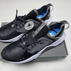 Puma GS.One Golf Shoes Black Gray Men's SZ 12 (195405 02)