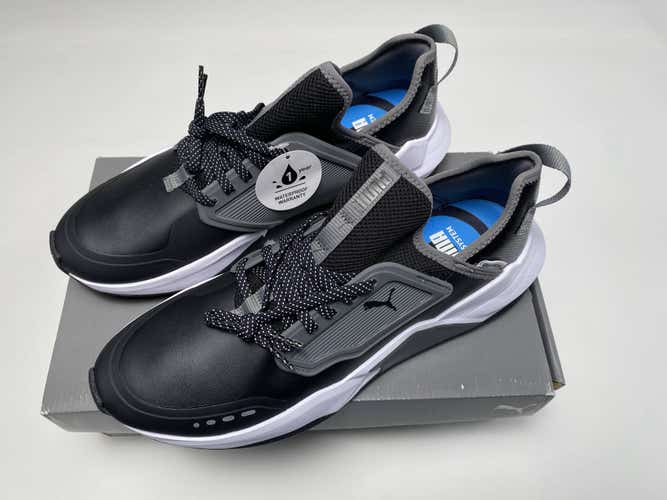 Puma GS.One Golf Shoes Black Gray Men's SZ 12 (195405 02)