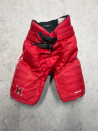 Medium Bauer Custom Pro Miami University Hockey Pants (New) Pro Stock