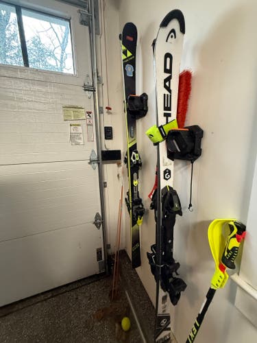 Unisex Racing 156 cm HEAD WC Rebels e.SL Skis With Bindings (Used)