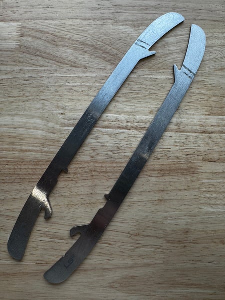 NHL Pro Stock Game Used Bauer LS2 296mm Skate Blades / Runners