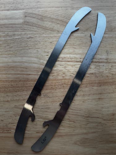 NHL Pro Stock Game Used Bauer LS2 296mm Skate Blades / Runners