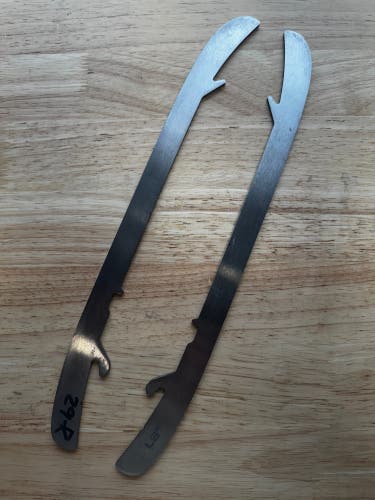 NHL Pro Stock Game Used Bauer LS2 296mm Skate Blades / Runners