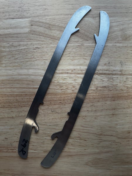 NHL Pro Stock Game Used Bauer LS2 296mm Skate Blades / Runners