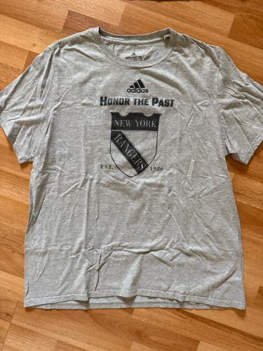 Training Camp New York Rangers Adidas Authentic Pro Locker Room Shirt Team Player Issue Extra Large