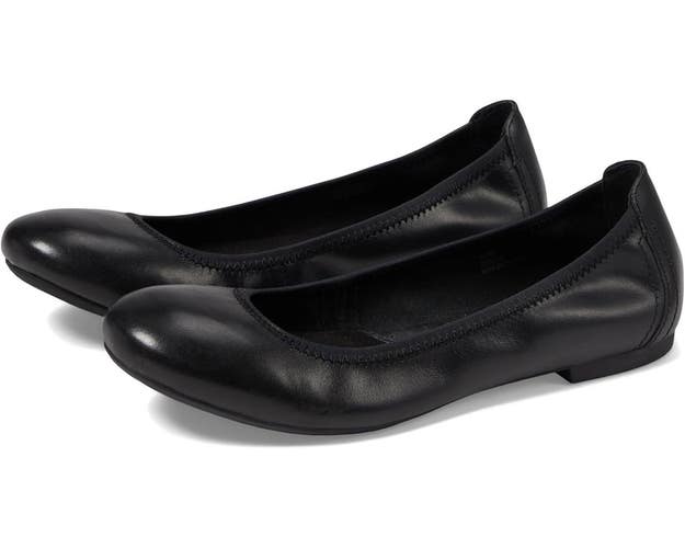 Born Julianne B78203 Flat Women's US 11 Black Leather Round Toe Slip-On HAWK170