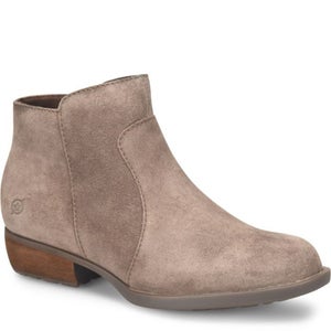 Born Rani BR0062617 Boots Women's 9 Taupe Suede Waterproof Ankle Bootie HAWK143