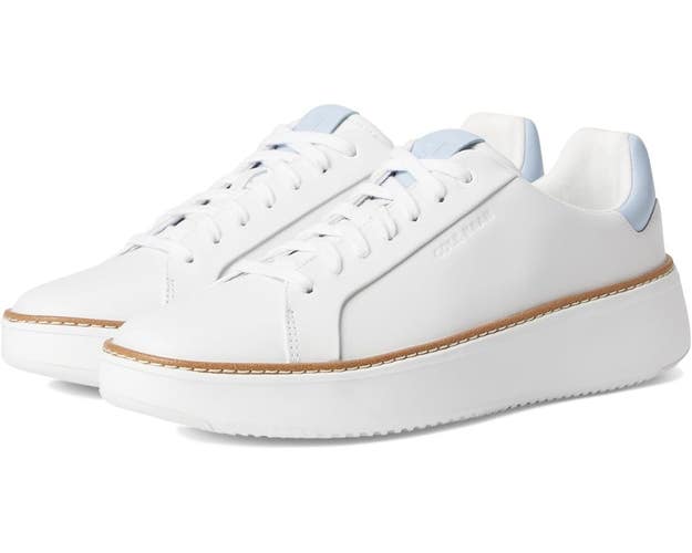 Cole Haan Grandpro Topspin Sneakers Womens 6 White Skyway Platform Shoes HAWK071