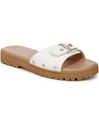 Dr. Scholl's Think Iconic I9881S2100 Sandal Womens White Leather Slip-On HAWK163