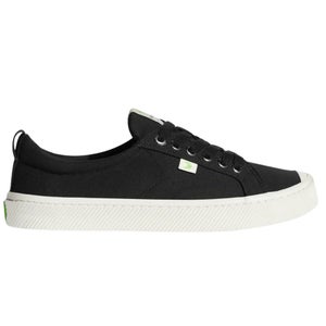Cariuma OCA Low Sneakers Men's US 12.5 Black White Canvas Casual Shoes HAWK490