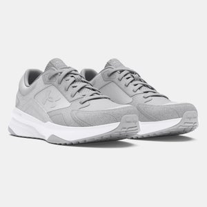 Under Armour Edge Suede 3027731-100 Sneaker Men 11.5 Gray Training Shoes HAWK202