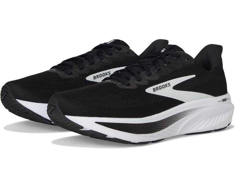 Brooks Ghost 17 Sneakers Women's US 7.5 Black Lace Up Running Shoes HAWK028