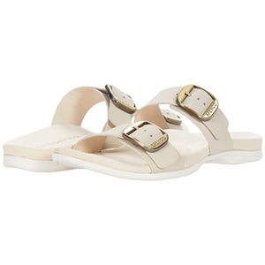 Spenco Vista Sandals Women's US 9 Wide Beige Leather Open Toe Slide HAWK677
