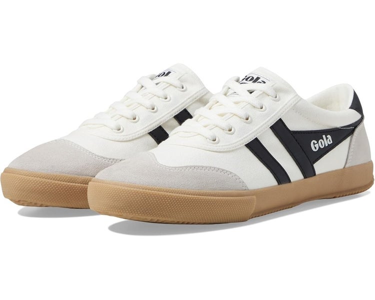 Gola Badminton CMA548 Sneakers Mens 10.5 Off White Black Lifestyle Shoes HAWK209