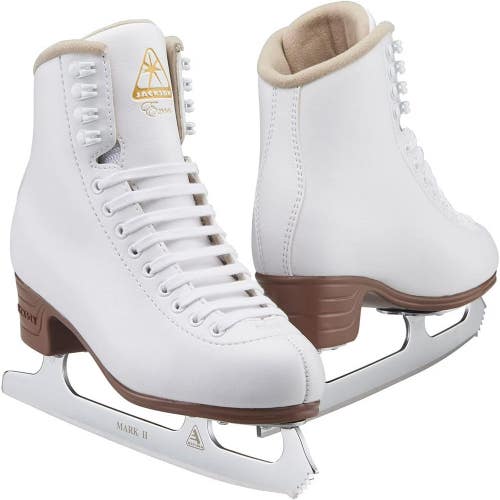 Jackson Ultima Excel JS1291 Girls US 3 White Beginner Figure Ice Skates HAWK142
