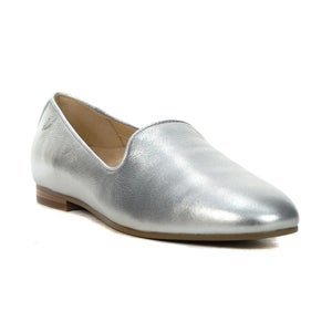 Vionic Willa II H7712LA022 Loafer Women 9.5 Silver Leather Slip On Flats HAWK117