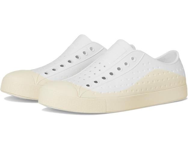 Native Shoes Jefferson Wanderfoam Roam Men's 5 White Slip-On Perfoared HAWK245