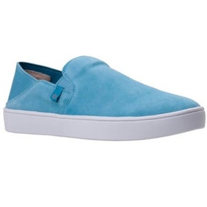 Spenco Saylor Sneaker Women's US 8 Aqua Sea Leather Slip On Casual Shoes HAWK289