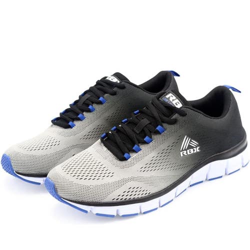 RBX Glen-E Sneakers Men's US 9 Gray Black Royal Round Toe Running Shoes HAWK172