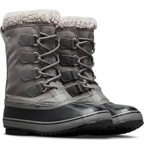 Sorel 1964 Pac Men's US 10 Quarry Gray Waterproof Round Toe Winter Boots ZAP920