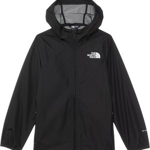 The North Face Teen Zipline Rain Jacket Kids 2XL Black Full Zip Hooded GBO1763