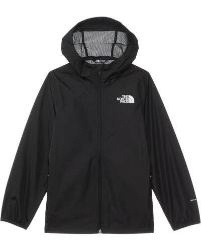 The North Face Teen Zipline Rain Jacket Kids 2XL Black Full Zip Hooded GBO1763