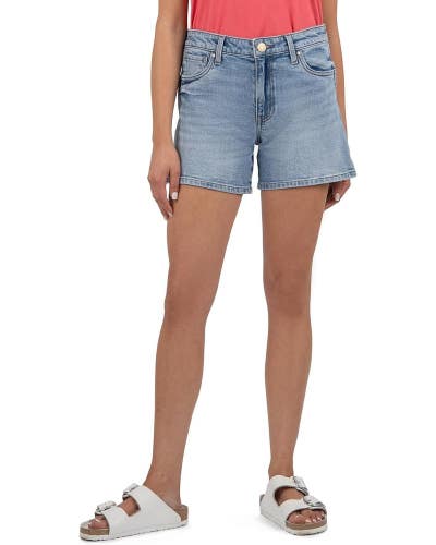 KUT from the Kloth Jane Shorts Womens 12 Blue Denim Light Wash High Rise GBO1772